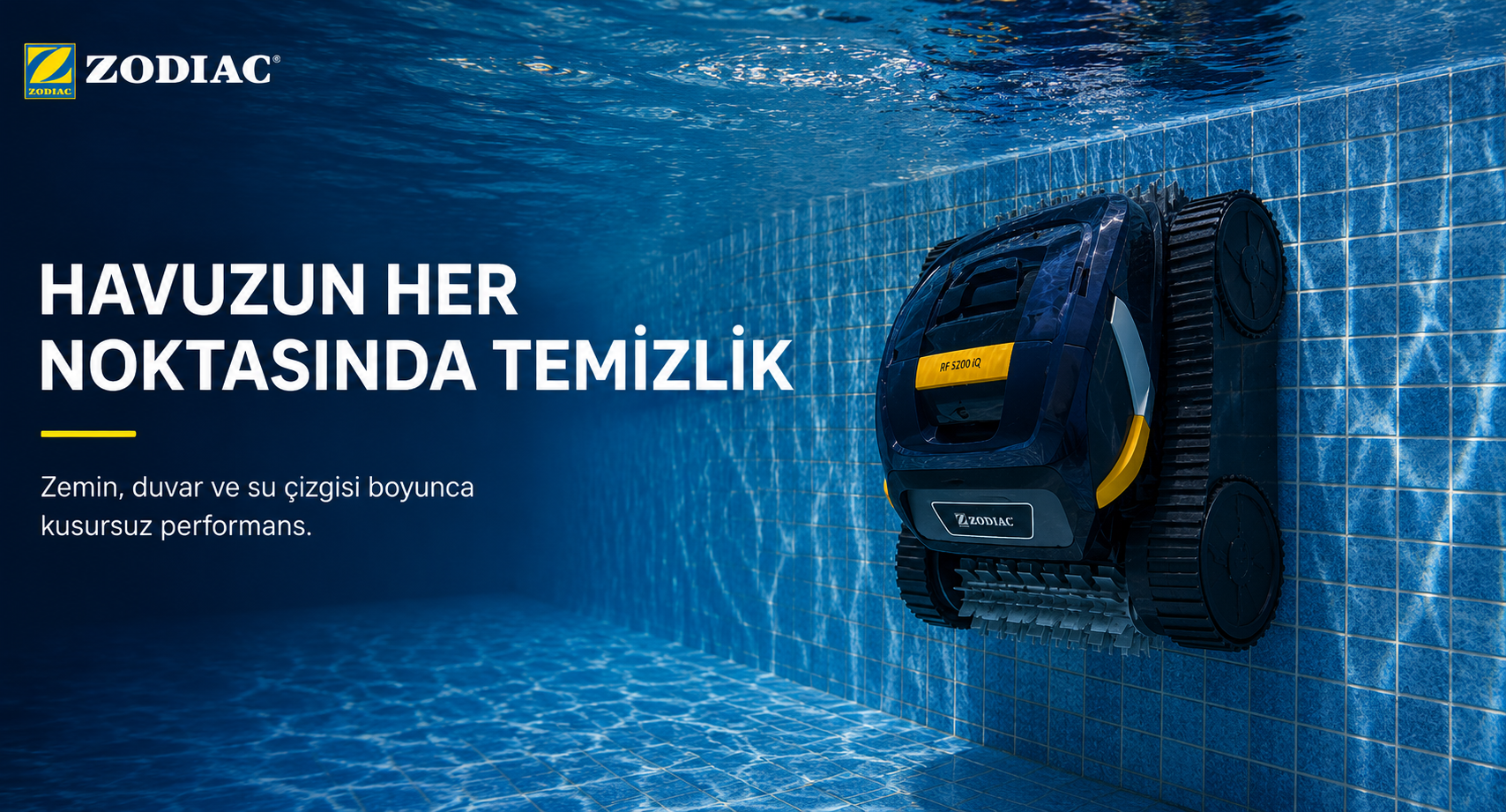 Zodiac RF 5200 iQ zemin duvar ve su çizgisi temizliği