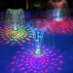 Solar RGB LED Işıklı Fıskiye