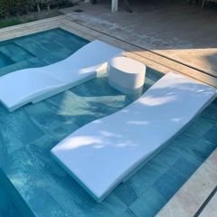 Lotus Fiberglas Şezlong