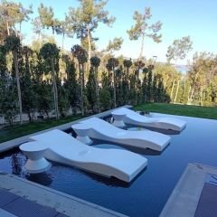 Lotus Fiberglas Şezlong