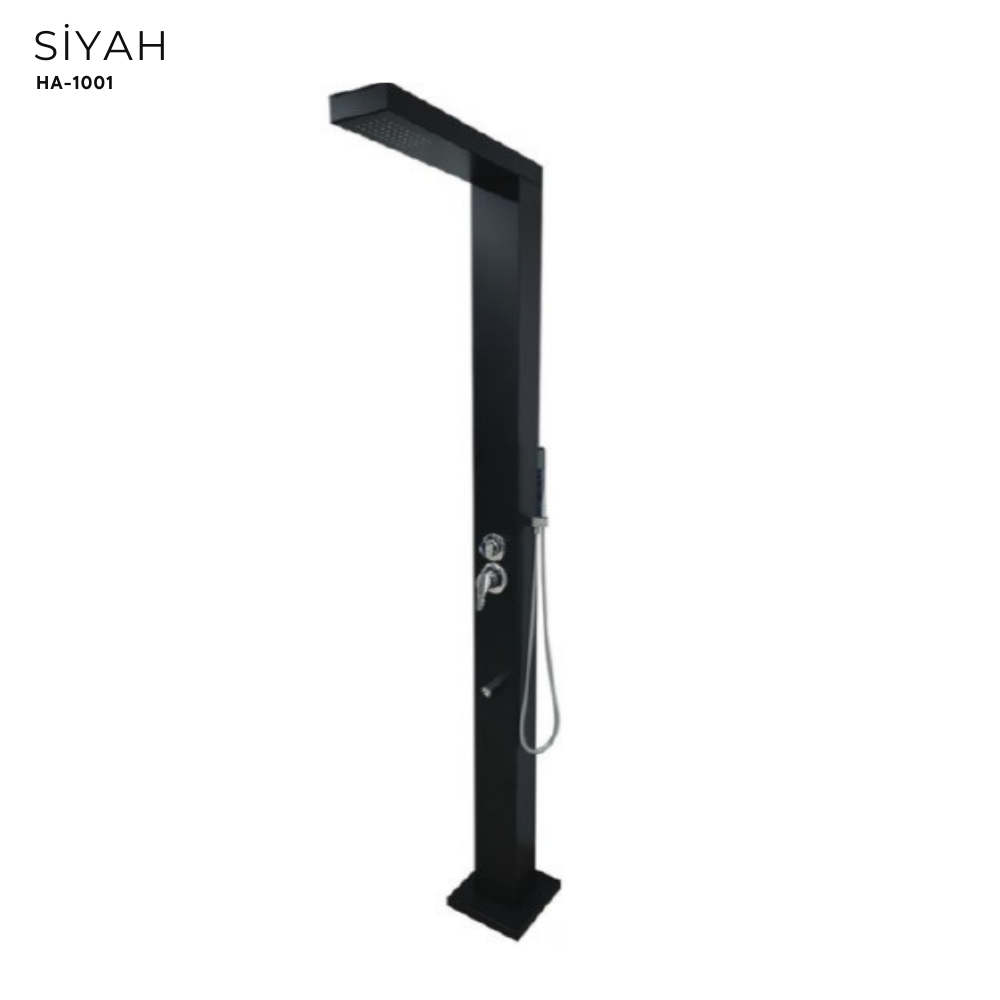 Bahçe ve Havuz Duşu Siyah